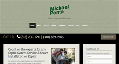 Desktop Screenshot of michaelpenta-plumbing.com